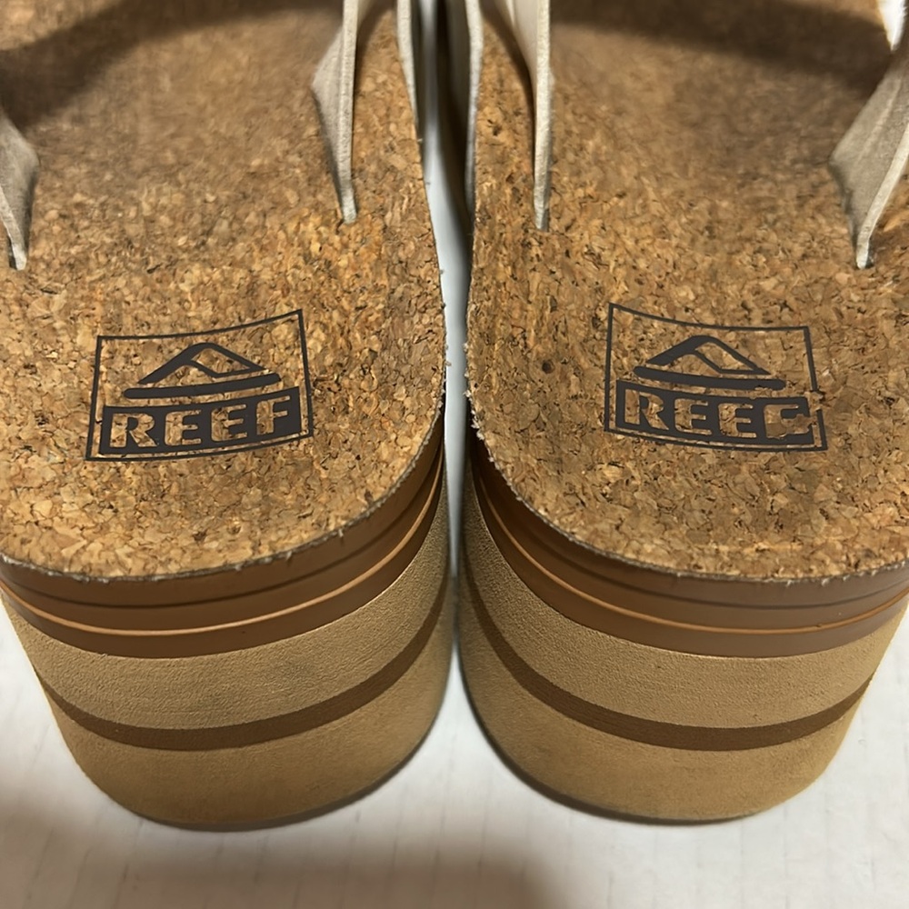 Reef Vista Higher Lennox Platform Sandal White - Size 7.5 - Picture 10 of 11